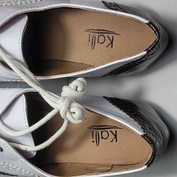 Kalli brown and white spectator oxfords, unworn - Picture 8 of 8